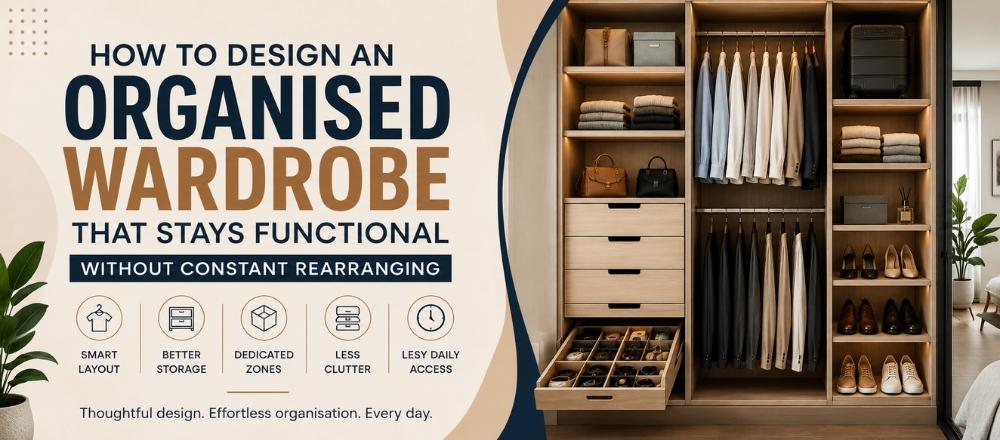 How to Design an Organised Wardrobe That Stays Functional